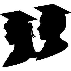 300x300 Graduation Girl And Boy Graduate Clipart Clip Art Library