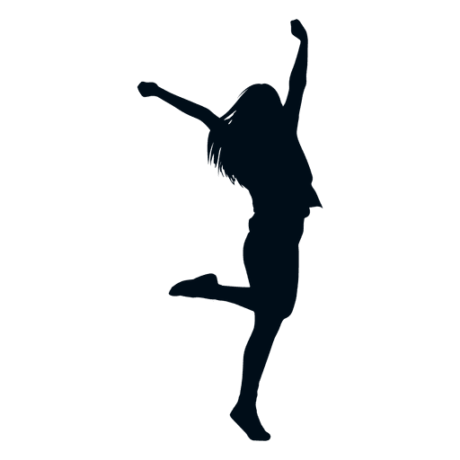512x512 Happy Boy Raising Fist Silhouette