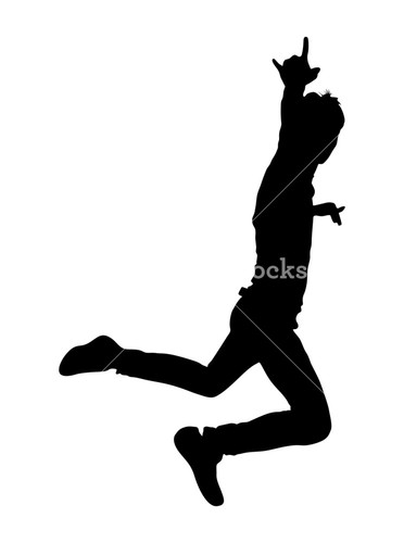 372x500 Stunt Boy Jumping Pose Royalty Free Stock Image