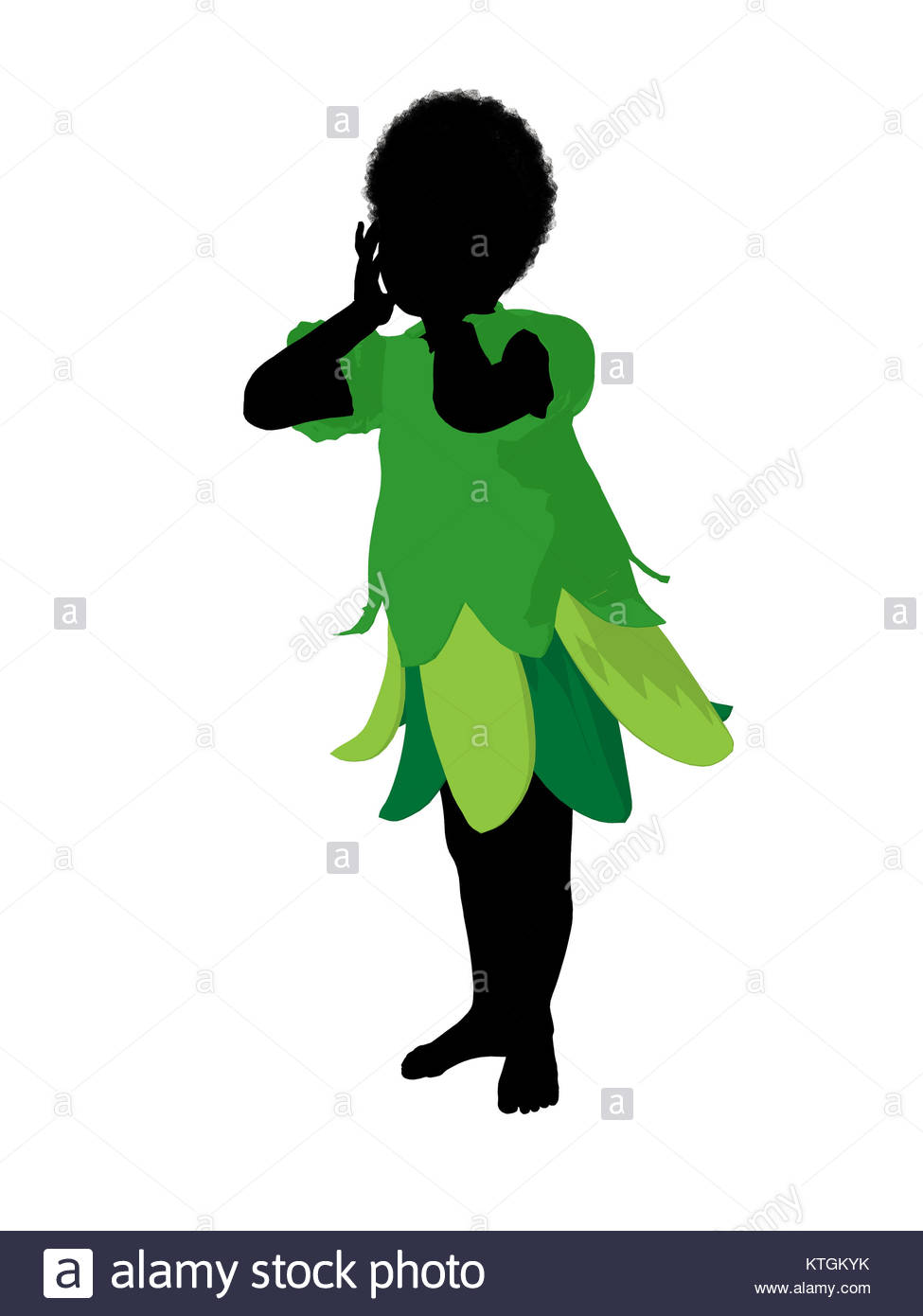 975x1390 African American Boy Fairy Illustration Silhouette On A White