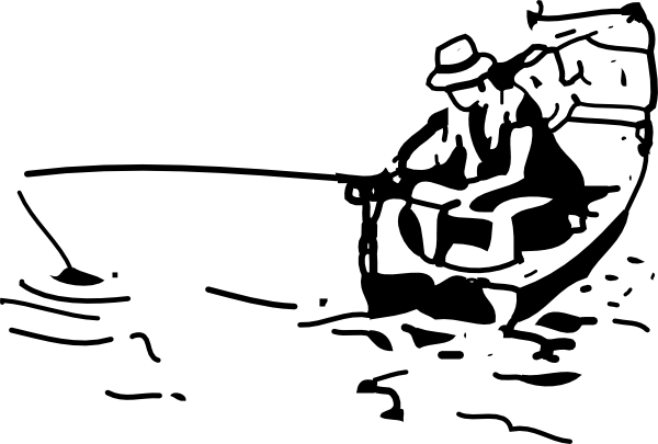 600x405 Man Fishing Silhouette Clipart Panda