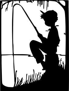 225x297 Little Boy Silhouette Boy Fishing Silhouette Here Is A Truly
