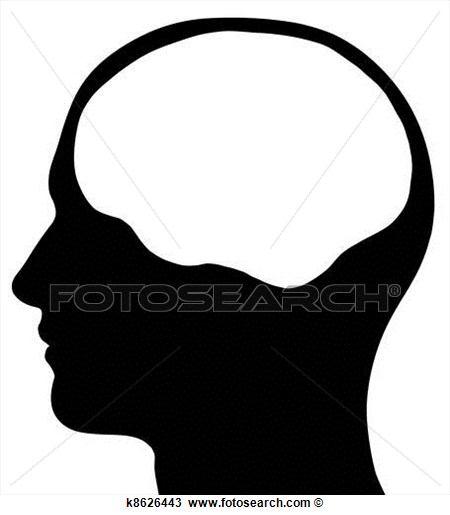 450x515 Head Silhouette Clipart