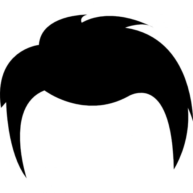 626x626 Short Hair Clipart Silhouette Man