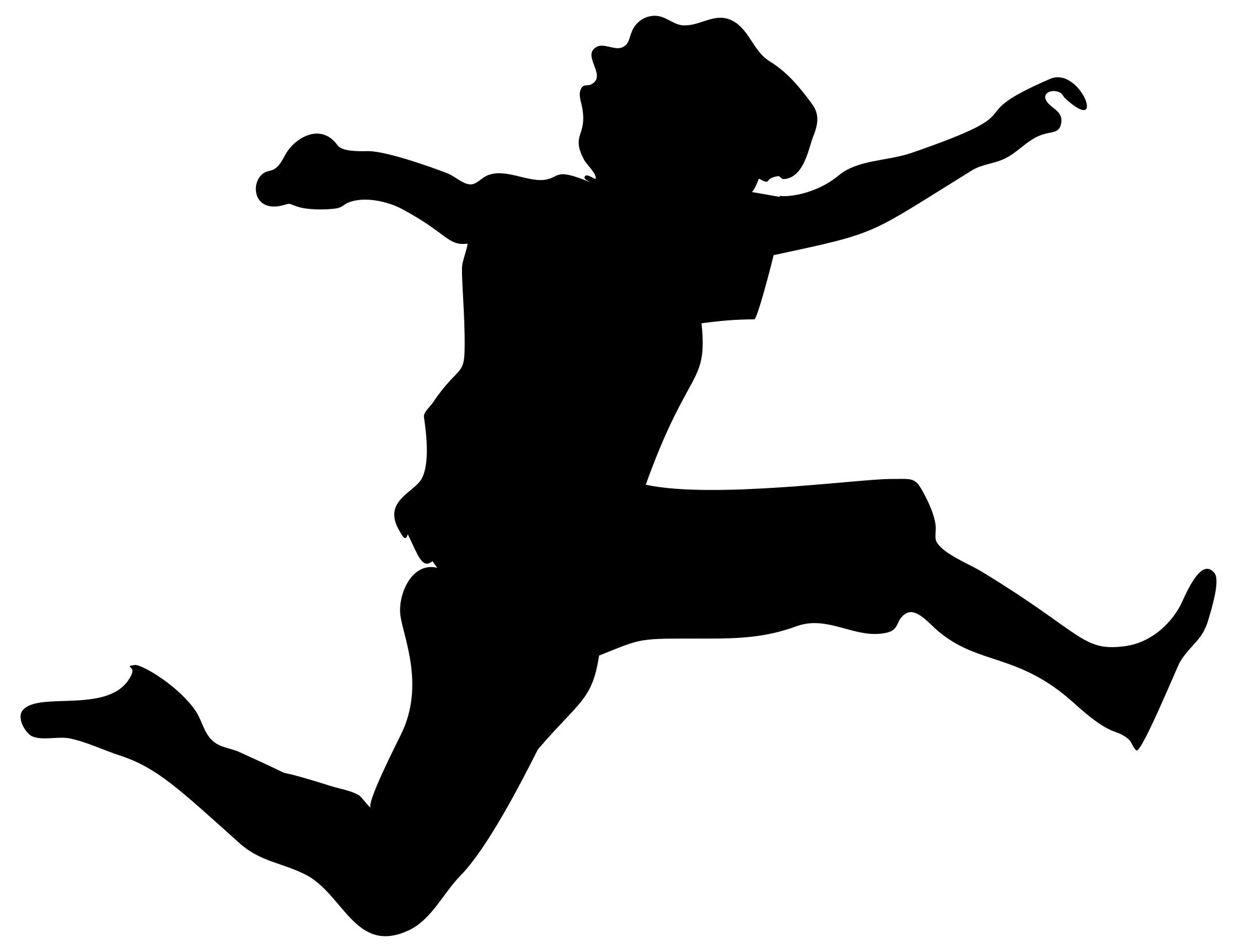 2150x1655 Jumping Boy Silhouette Clipart