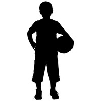 200x200 Boy Boys Human People Person Basketball Holding Holdings Hand