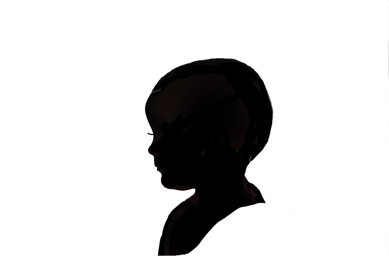 1600x1071 Girl Head Silhouette
