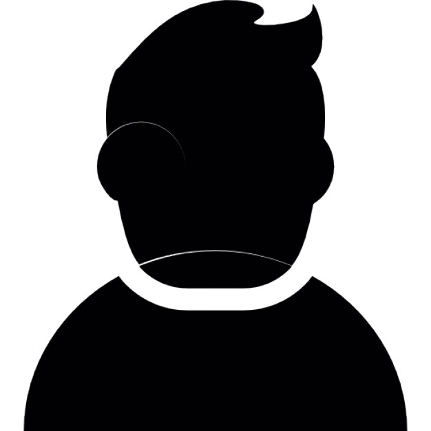 626x626 Boy User Silhouette Icons Free Download