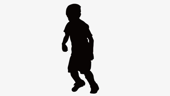 650x366 Cartoon Boy Silhouette, Vector Silhouettes, Boy Silhouette Png