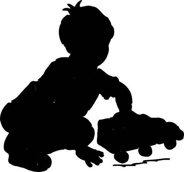 600x561 Boy Silhouette Clipart