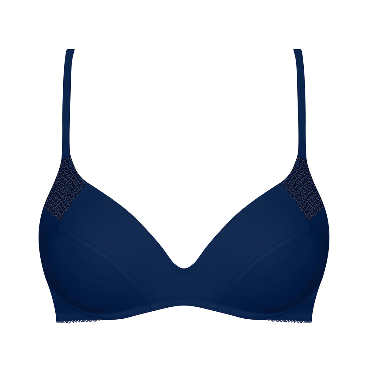 1200x1200 Navy Blue Non Wired T Shirt Bra