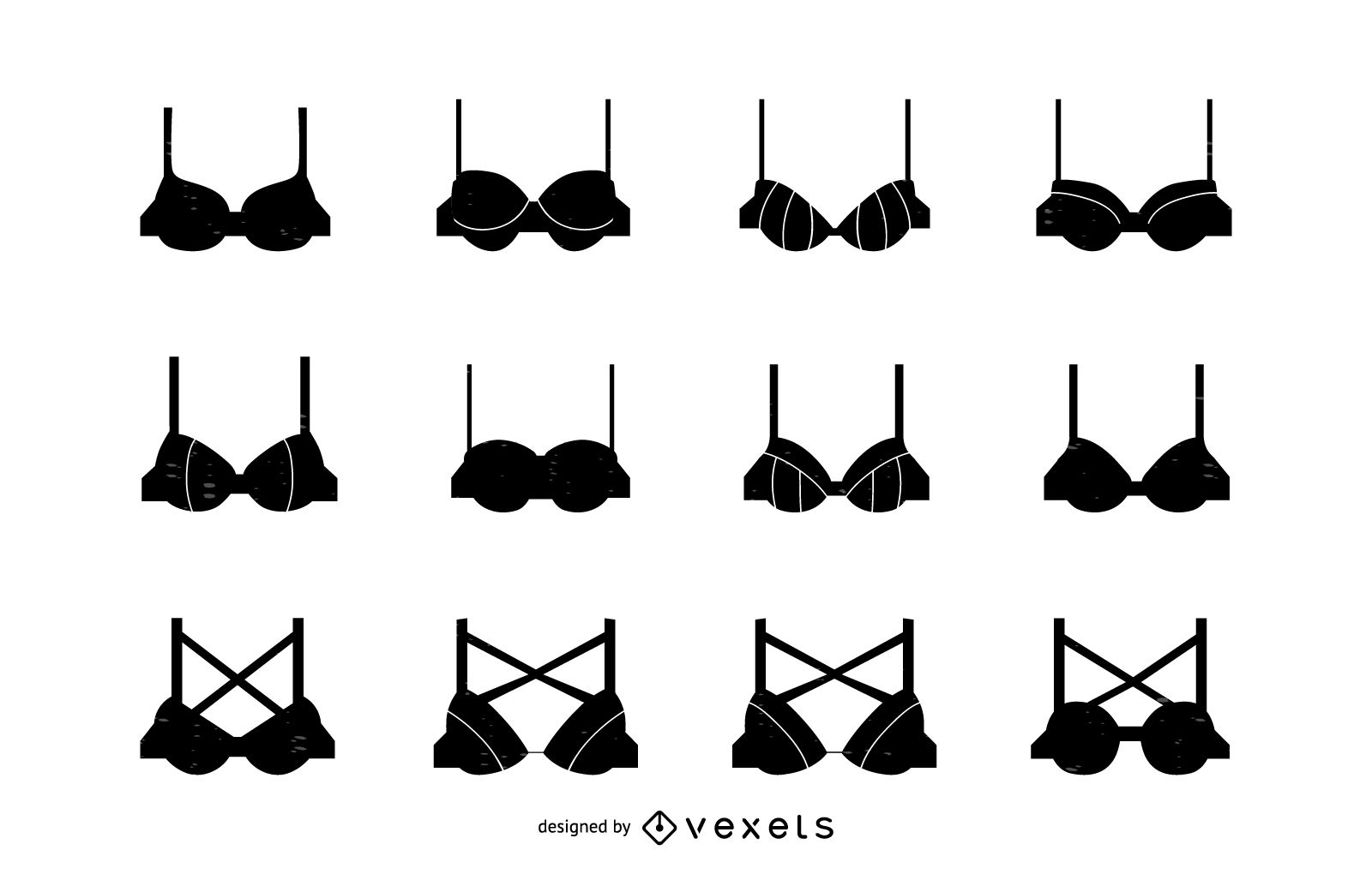 1600x1020 Women Bra Silhouette Set
