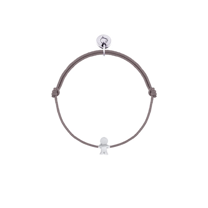 720x720 Tie Bracelet Small Silver Boy Silhouette For Children L'Atelier D