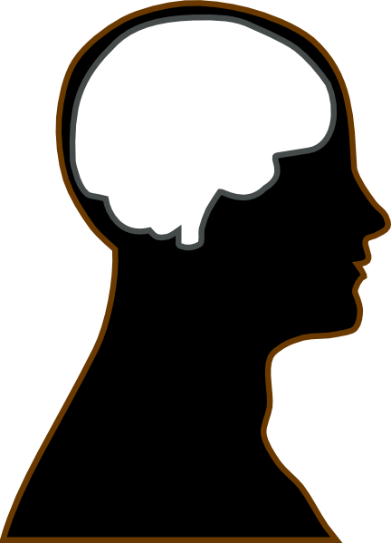 432x599 Silhouette Brain Clip Art