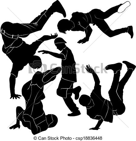 450x468 Collection Breakdance Silhouette Break Dance Stock Photo
