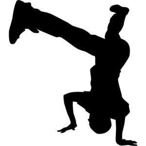 300x300 Headstand Break Dance Stencil By Crafty Stencils
