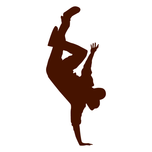 512x512 Male Dancer Break Dance Silhouette 4