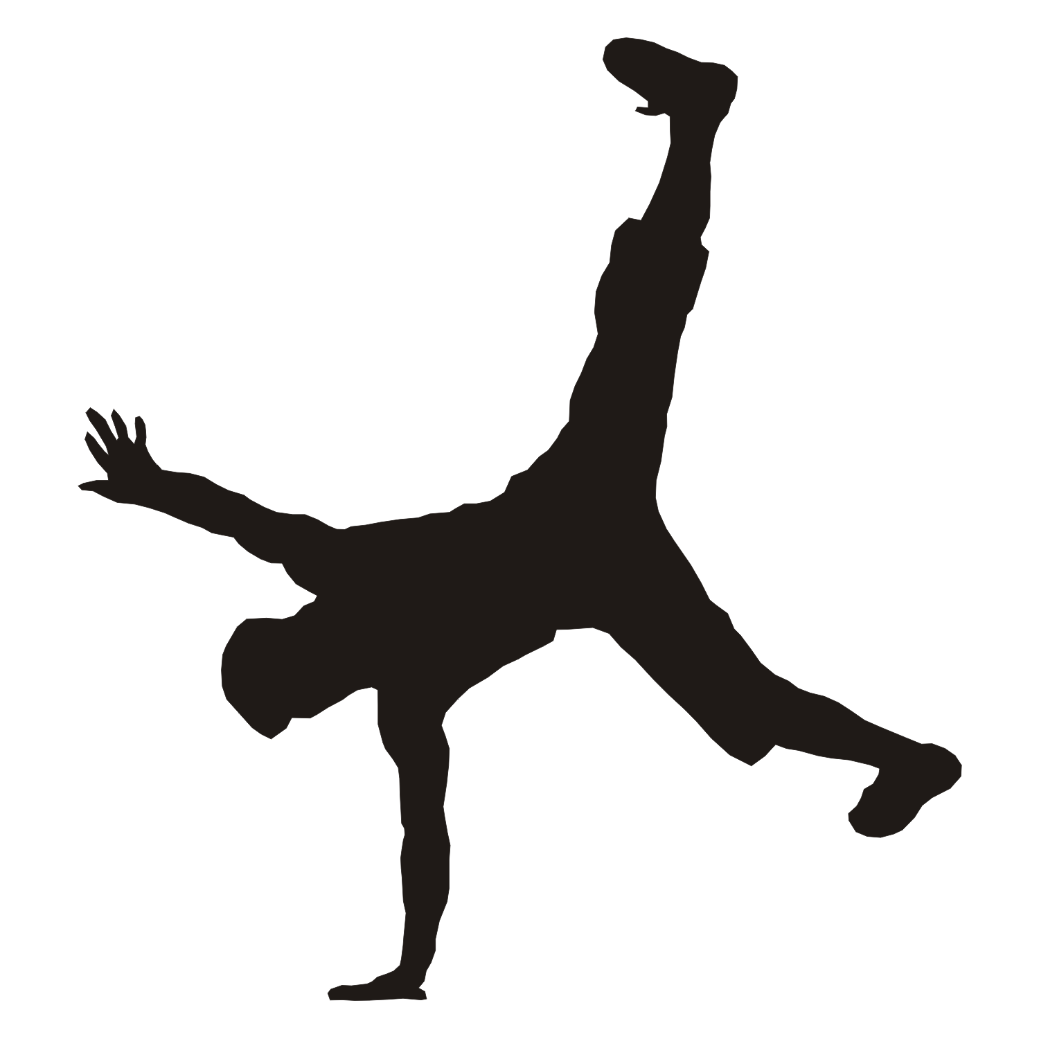 1500x1500 Breakdancer Download Dancer Silhouette
