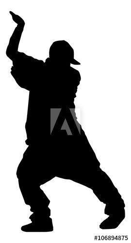 270x500 Break Dance Silhouette