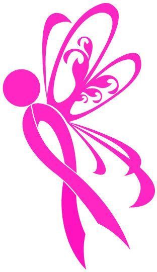 312x541 Breast Cancer Ribbon Butterfly