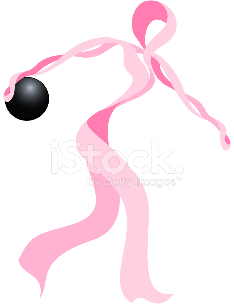 789x1024 Breast Cancer Bowler Stock Vector