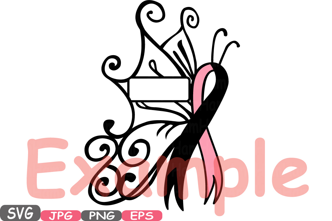 1148x765 Breast Cancer Butterfly Circle Split Svg Cricut Silhouette Swirl
