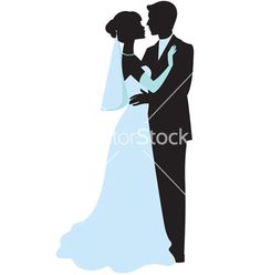 236x248 Holding Hands Bride And Groom Wedding Silhouette Die Cut For Scrap