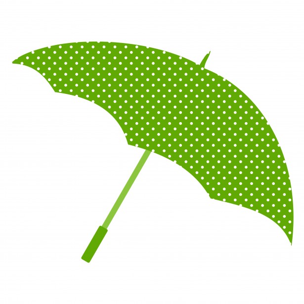 615x615 Polka Dot Umbrella Clipart