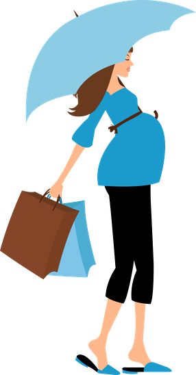 286x548 Pregnant Woman Clipart Baby Shower