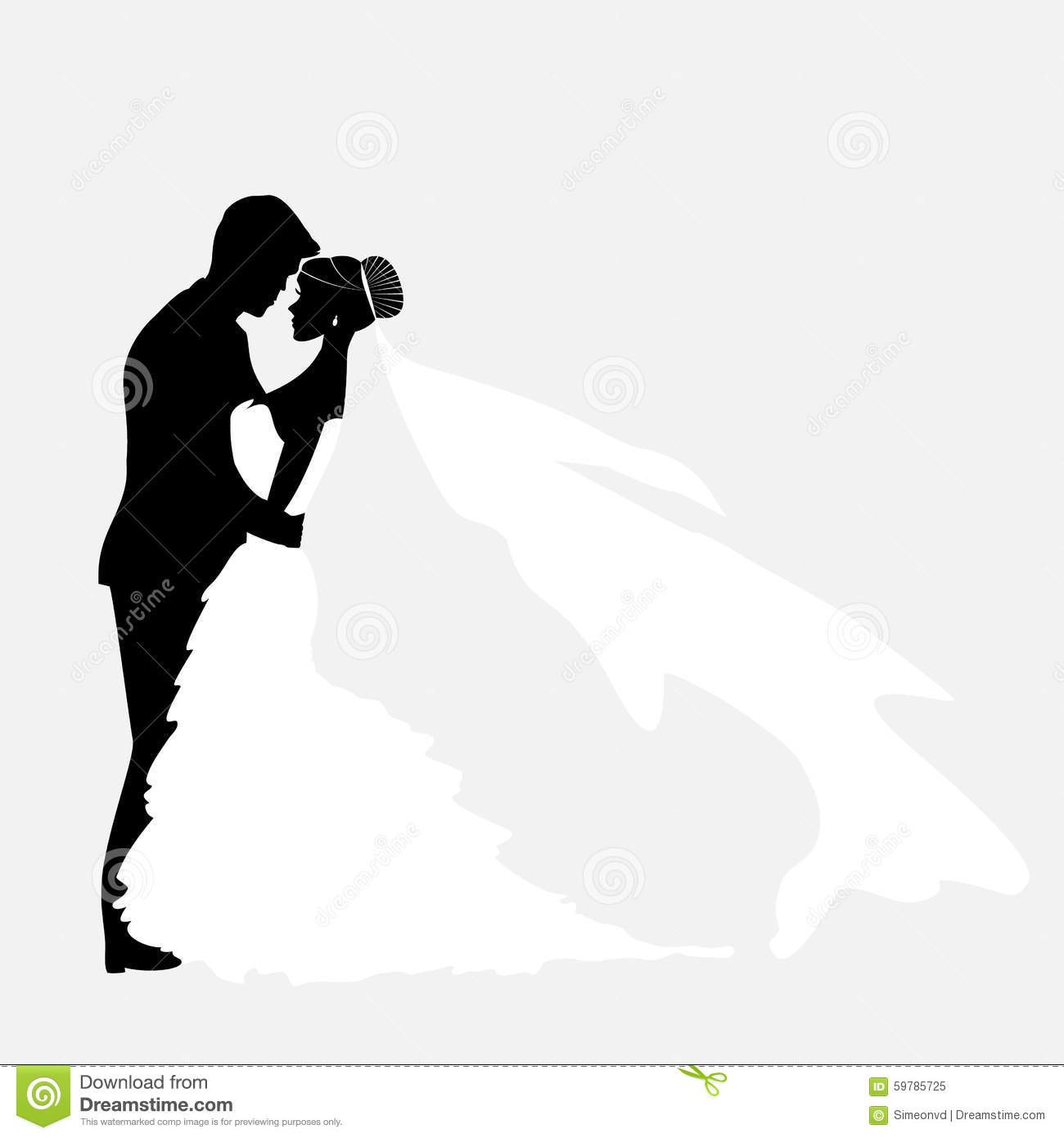 1300x1390 Bride And Groom Silhouette Clipart White Vector Collection