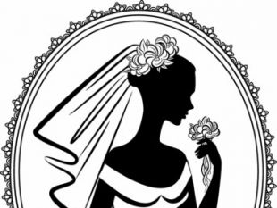 310x233 Bride Silhouette 05 Vector Free Vectors Ui Download