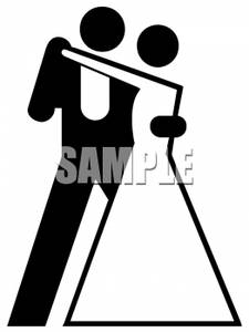 225x300 Art Image Black And White Bride And Groom Dancing