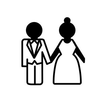 340x340 Free Silhouette Vector Love, Wedding, A Couple