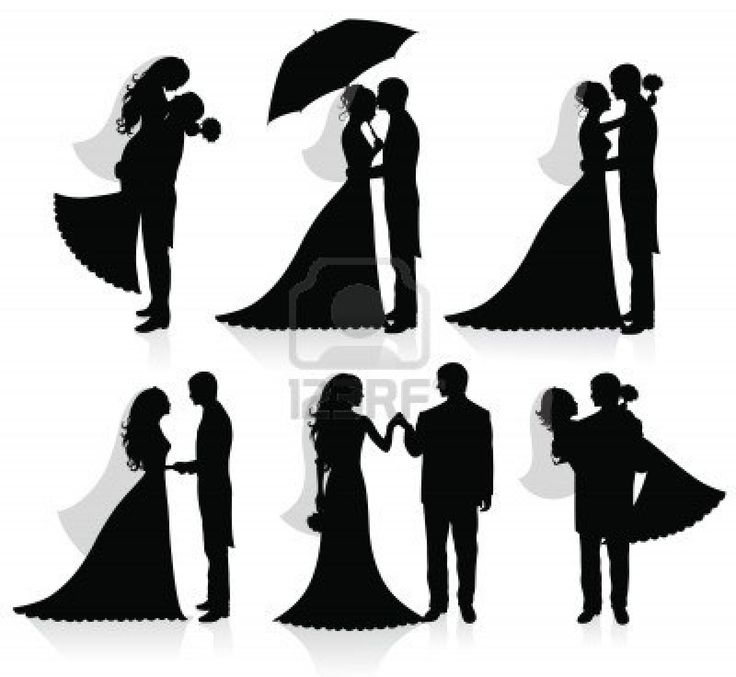 736x677 Bride And Groom Vector Silhouette Images Totally Awesome Wedding