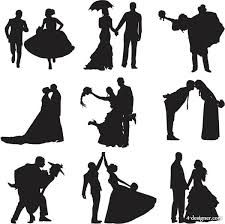 225x224 Pregnant Woman In Wedding Dress Silhouette Vector Silhouettes