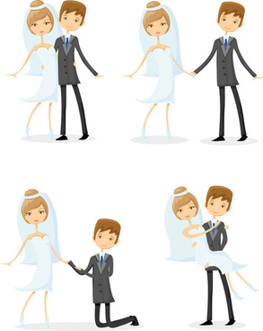 293x368 Romantic Bride And Groom Design Vector Free Vector In Adobe