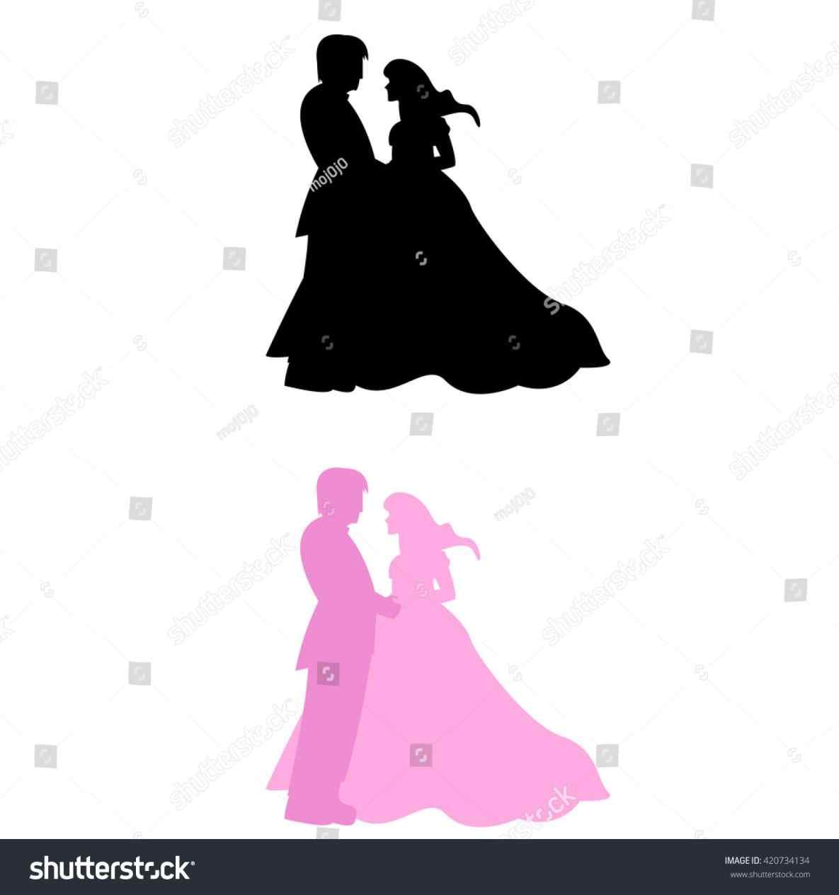 1185x1264 Bride And Groom Silhouette Wedding Clipart