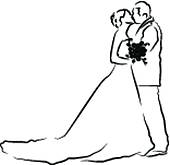 170x165 Silhouette Of Bride And Groom Clipart Collection
