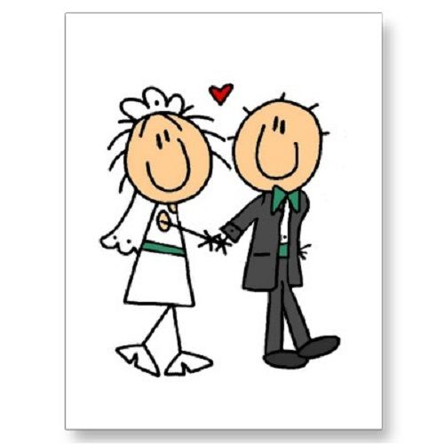 500x500 Bride And Groom Silhouette Another Option To Draw On The Clipart