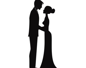 340x270 Wedding Silhouette Etsy
