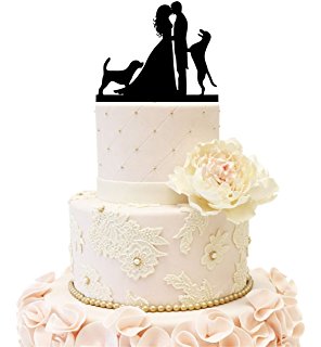 296x320 Wedding Cake Topper Bride And Groom Silhouette With 2