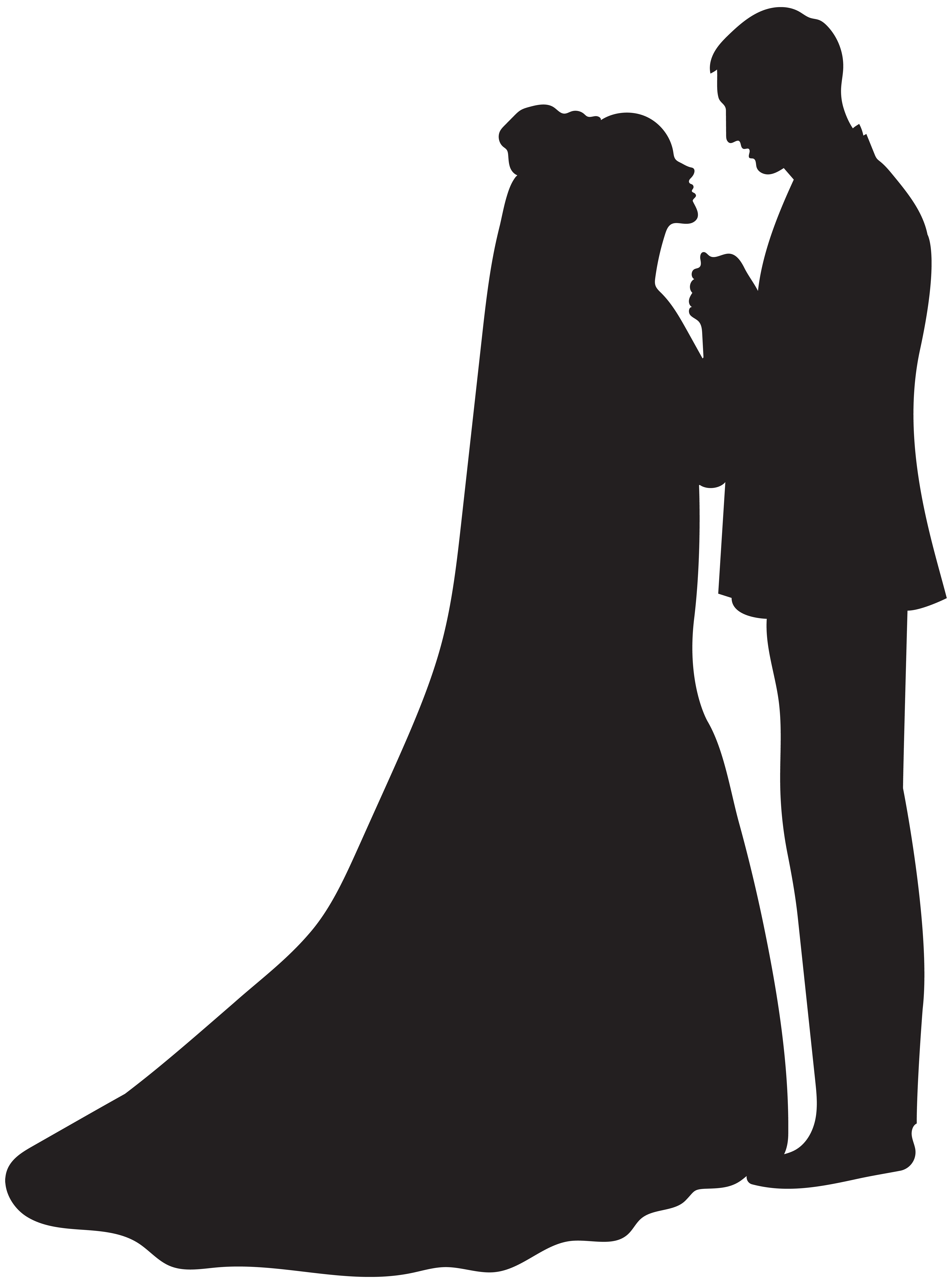 5934x8000 Groom Silhouette Clipart