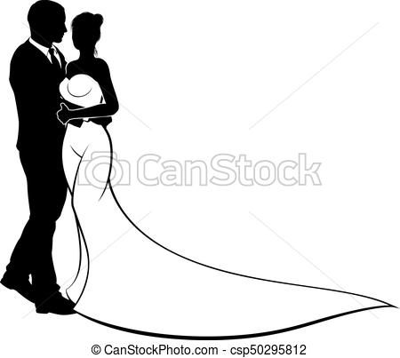 450x403 Bride And Groom Wedding Silhouette. Wedding Design Of Bride