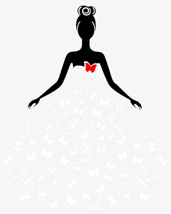 600x750 Wedding Bride, Silhouette, Wedding, Beautiful Bride Png Image
