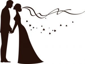 300x226 Extraordinary Bride And Groom Silhouette Free Clip Art Clipart