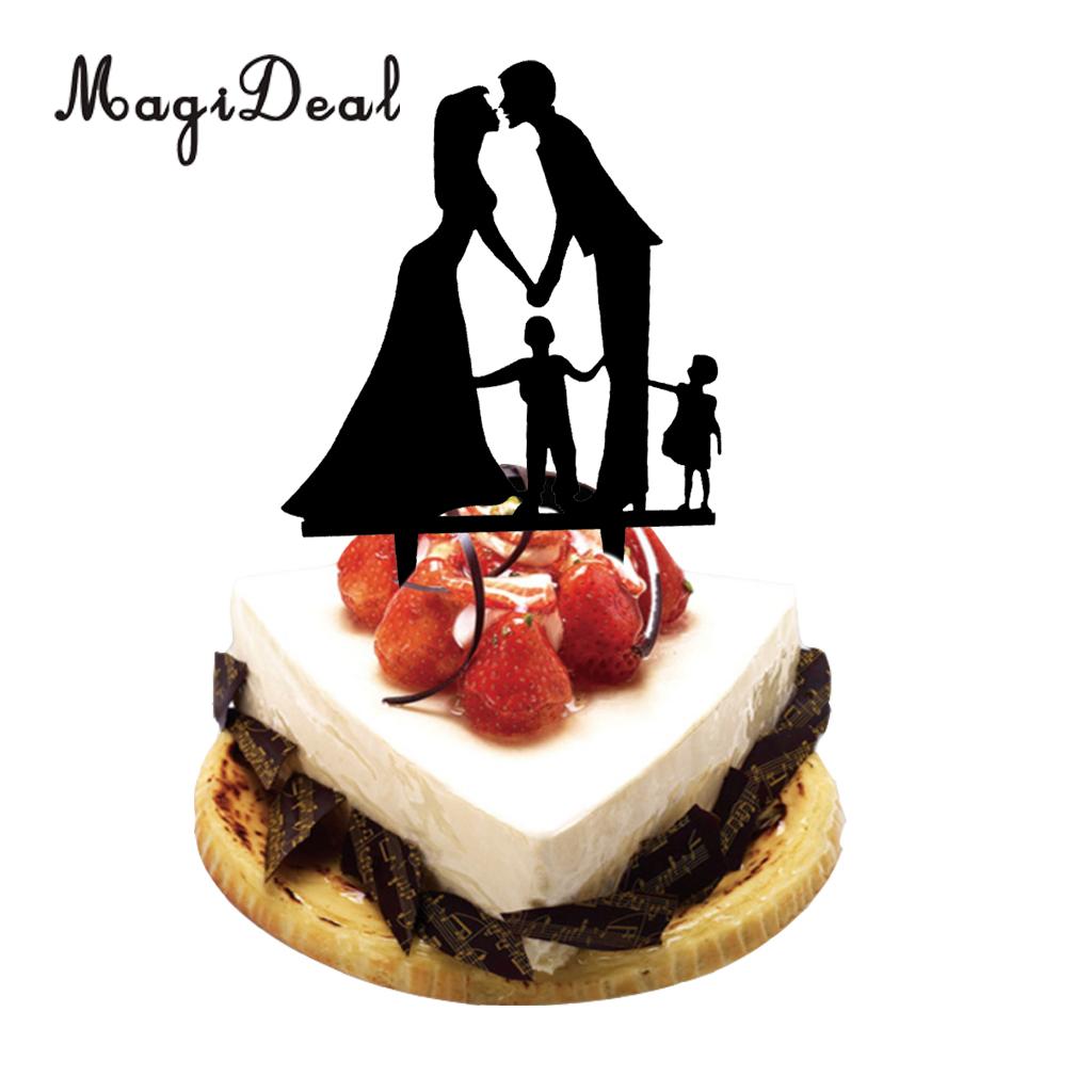 1024x1024 Magideal Novelty 1pc Acrylic Bride Amp Groom With Kids Family Member