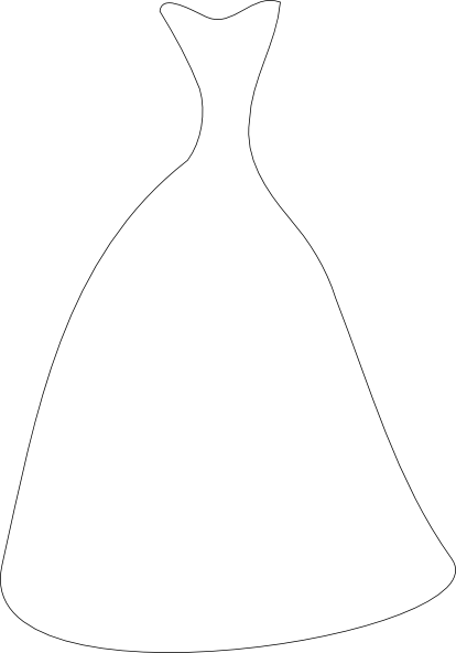 414x592 Bridesmaid Dress Clipart Clipart Panda