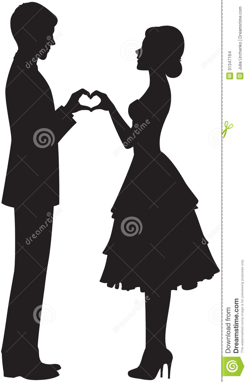 846x1300 Bride And Groom Clipart Silhouette Collection