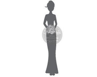 340x270 Silhouette Wedding Program Flower Girl 12