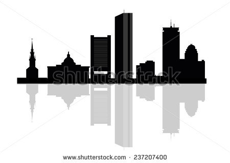 450x320 Boston Clipart Boston Skyline Silhouette With Bridge 3091290